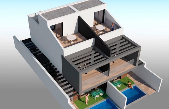 3 bedroom Townhouse for sale in Santiago de la Ribera, San Javier with pool - € 400,000 (Ref: 9019114)