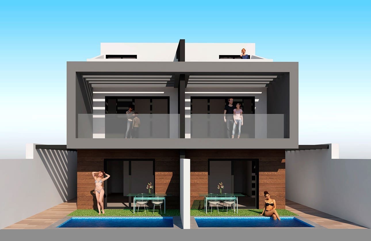 3 bedroom Townhouse for sale in Santiago de la Ribera with pool - € 400,000 (Ref: 9019114)