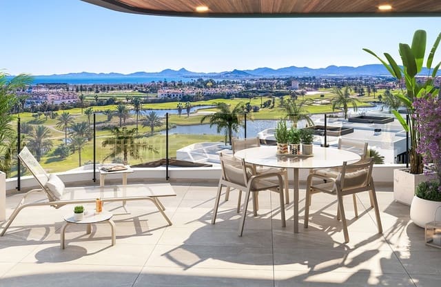 2 soverom Penthouse til salgs i Las Lomas de Rame - Bahía Bella, Los Alcázares med svømmebasseng garasje - € 359 000 (Ref: 9025709)