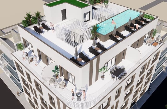 3 soverom Penthouse til salgs i Playa de los Náufragos, Torrevieja med svømmebasseng - € 350 000 (Ref: 9165123)