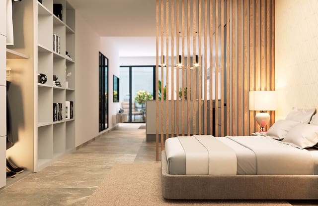 2 makuuhuone Kattohuoneisto myytävänä paikassa Las Piscinas Naturales, Torrevieja mukana uima-altaan 
autotalli - 380 000 € (Ref: 9268954)