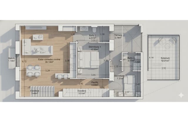 2 camera da letto Appartamento in vendita in San Antón, Alicante città - 349.000 € (Rif: 9350099)