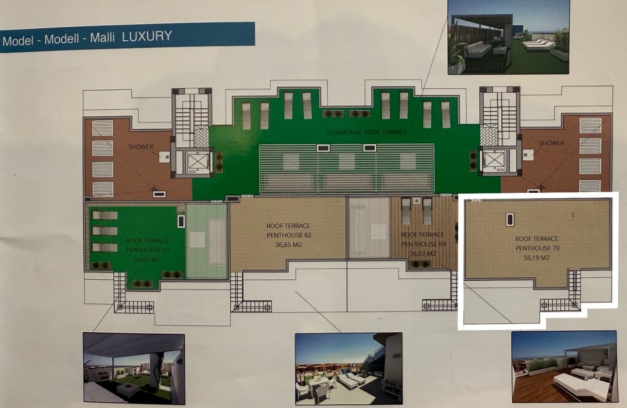 3 soverom Penthouse til salgs i Orihuela Costa med svømmebasseng garasje - € 359 000 (Ref: 9357791)