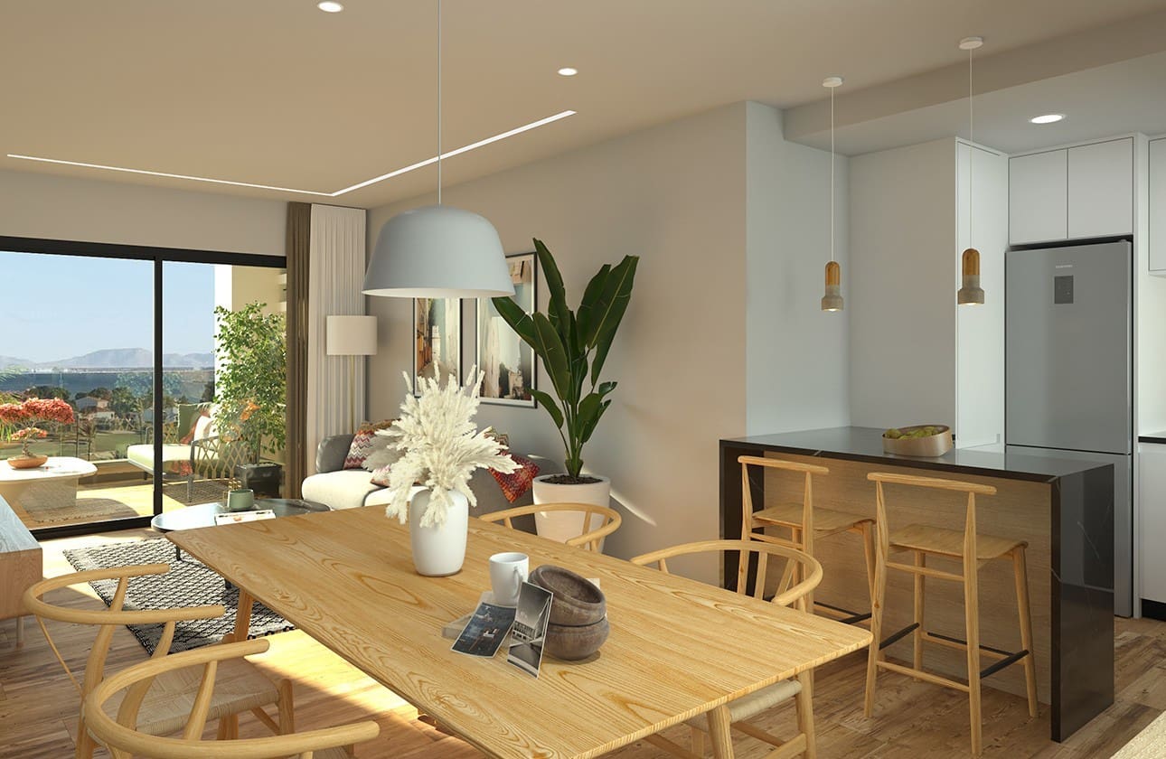 2 soverom Penthouse til salgs i Los Alcazares med svømmebasseng garasje - € 320 000 (Ref: 9363047)