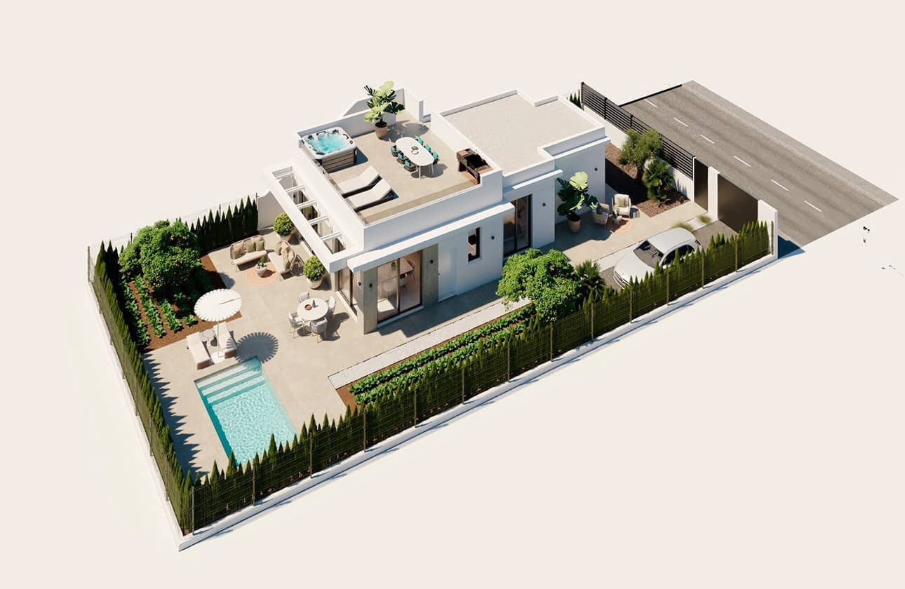 2 bedroom Villa for sale in Fuente Alamo de Murcia with pool garage - € 279,900 (Ref: 9445851)