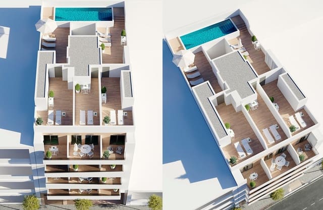 3 makuuhuone Huoneisto myytävänä paikassa Playa del Cura, Torrevieja mukana uima-altaan - 293 000 € (Ref: 9503481)