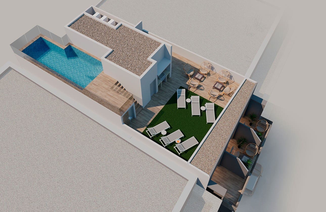 2 makuuhuone Huoneisto myytävänä paikassa Torrevieja mukana uima-altaan - 250 000 € (Ref: 9562713)