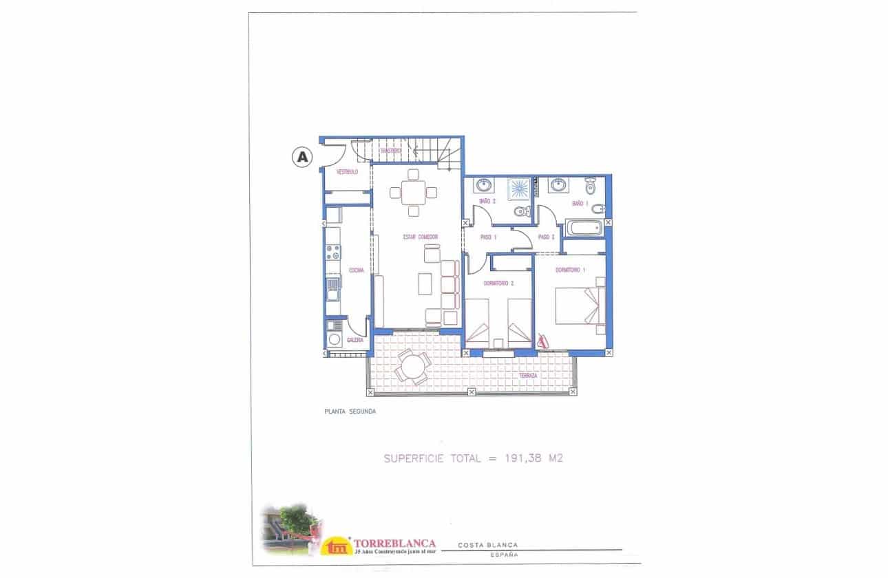 3 soverom Penthouse til salgs i Playa Flamenca med svømmebasseng garasje - € 379 000 (Ref: 9640381)