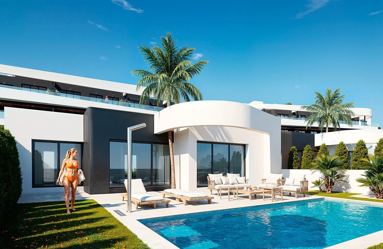 3 soveværelse Lejlighed til salg i Los Alcazares med swimmingpool garage - € 449.000 (Ref: 9771869)