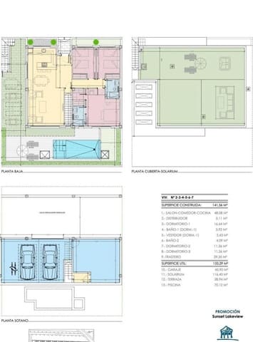 3 chambre Villa/Maison à vendre à Parque Acuático - Sector 25, Torrevieja avec piscine garage - 595 000 € (Ref: 9853091)