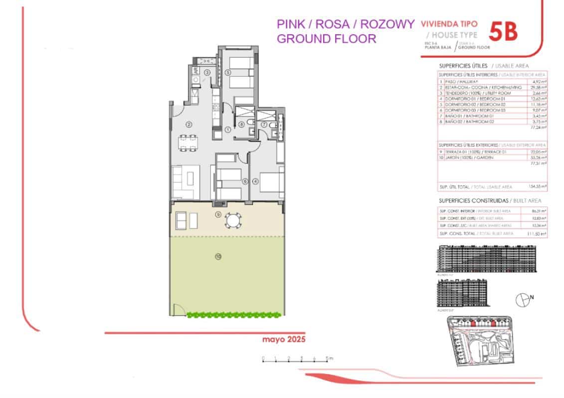 Piso de 2 habitaciones en Torrevieja en venta con piscina - 344.000 € (Ref: 9853215)