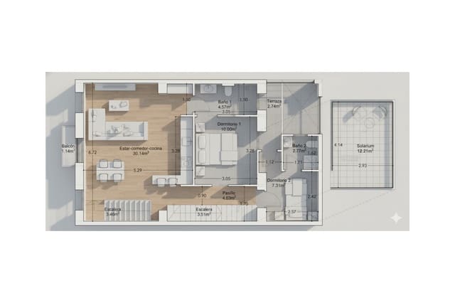 2 soverom Leilighet til salgs i San Antón, Alicante by - € 349 000 (Ref: 9854232)