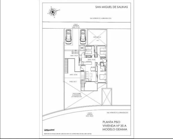 3 chambre Bungalow à vendre à San Miguel de Salinas avec piscine garage - 415 000 € (Ref: 9874488)
