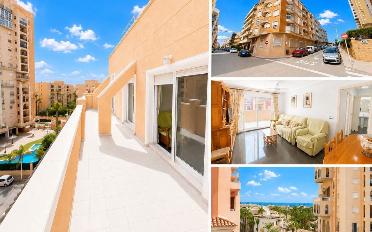 2 chambre Penthouse à vendre à Torrevieja avec garage - 180 000 € (Ref: 10011893)