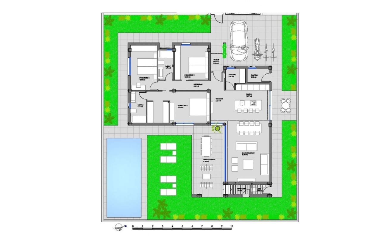 3 slaapkamer Villa te koop in Mar de Cristal met zwembad garage - € 549.000 (Ref: 10021343)