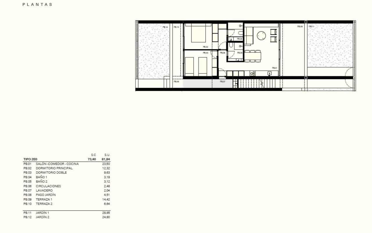 2 makuuhuone Omakotitalo myytävänä paikassa Los Balcones mukana uima-altaan 
autotalli - 259 000 € (Ref: 10021344)