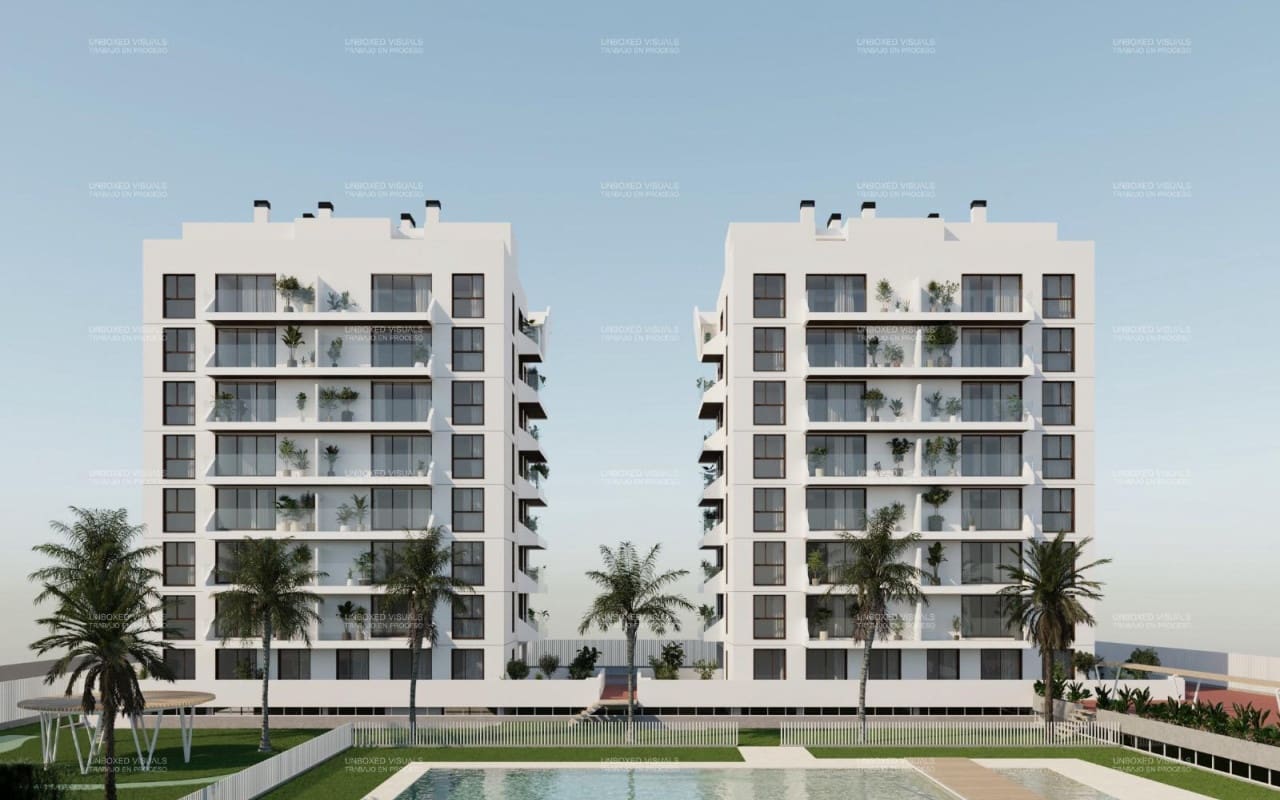 Ático de 2 habitaciones en Guardamar del Segura en venta con piscina - 315.000 € (Ref: 10021464)