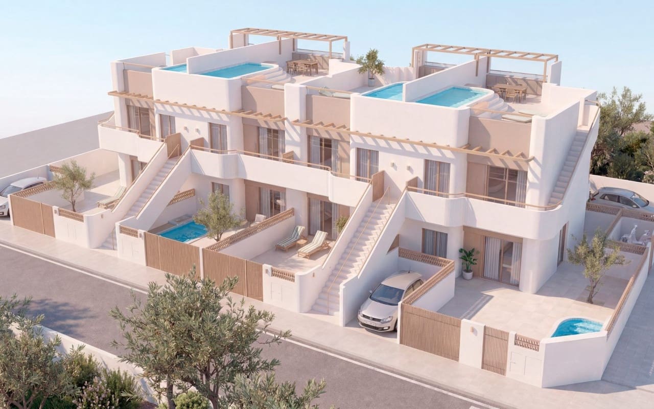 2 chambre Maison de Ville à vendre à Pilar de la Horadada avec piscine garage - 299 900 € (Ref: 10021475)