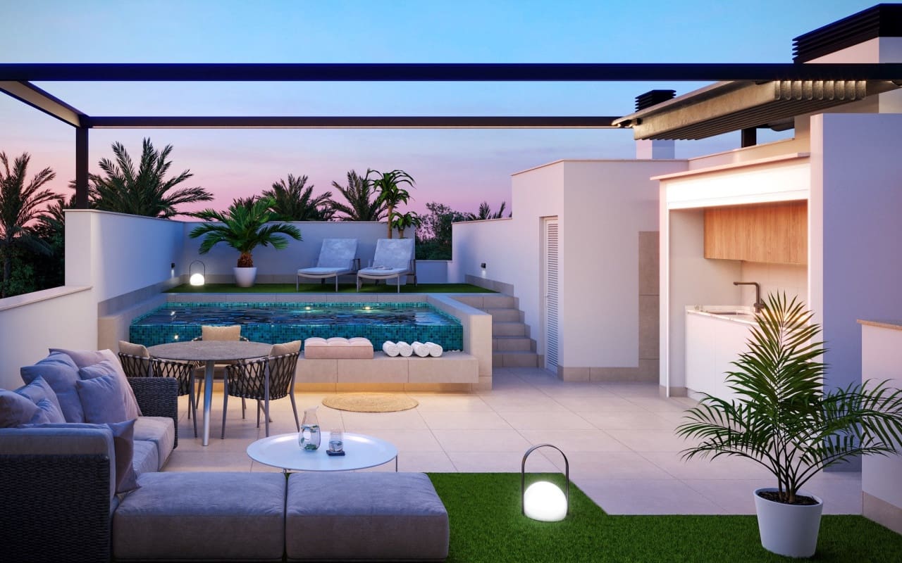 3 soveværelse Byhus til salg i Pilar de la Horadada med swimmingpool - € 439.000 (Ref: 10021478)