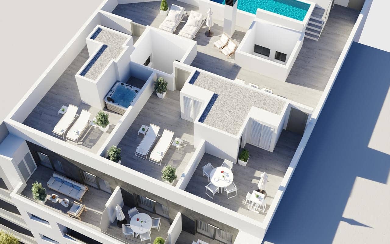 Apartamento Playa de 2 habitaciones en Torrevieja en venta con piscina - 299.000 € (Ref: 10021494)
