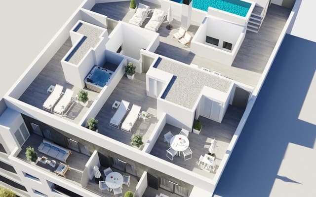 Apartamento Playa de 2 habitaciones en Centro - Muelle Pesquero, Torrevieja en venta con piscina - 299.000 € (Ref: 10021494)