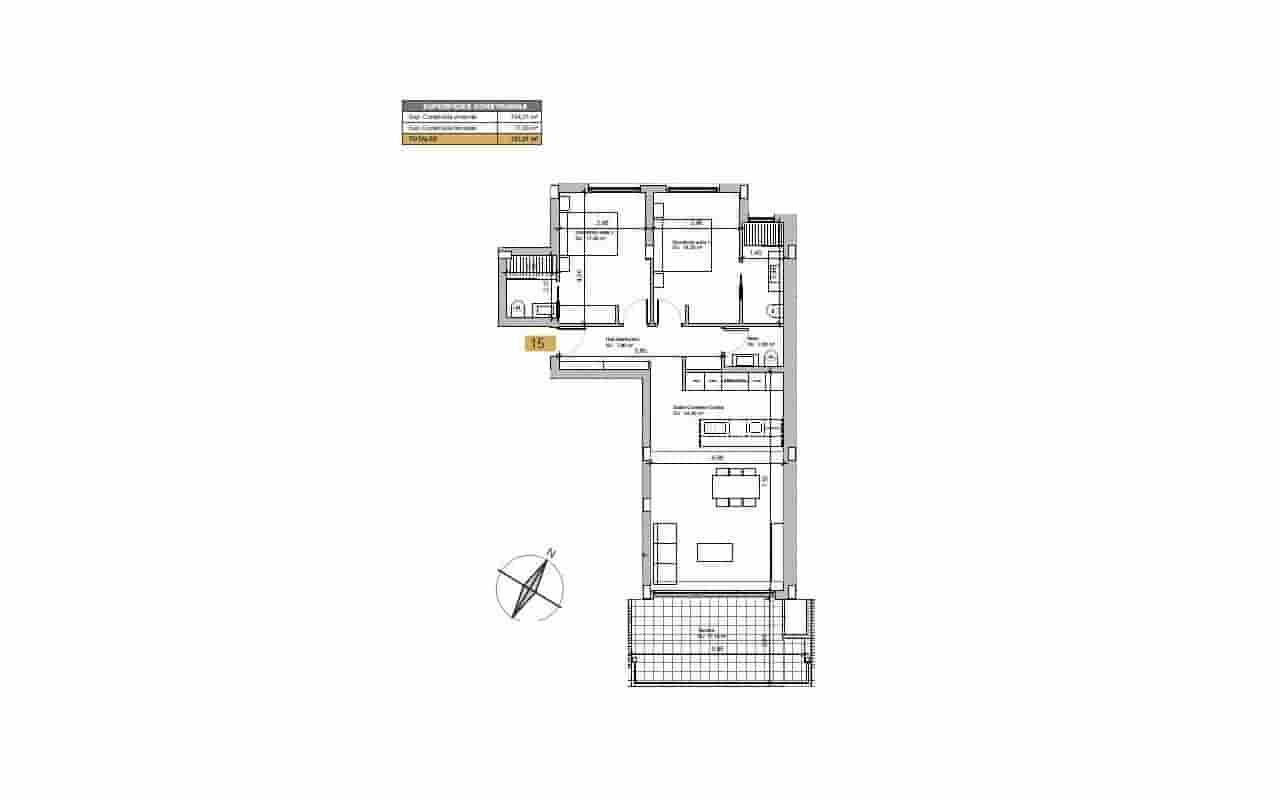 2 Zimmer Apartment zu verkaufen in Las Colinas Golf mit Pool - 475.000 € (Ref: 8927364)