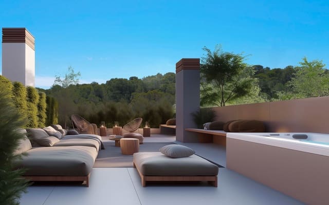 Ático de 2 habitaciones en La Nucia Pueblo  , La Nucia en venta con piscina - 398.475 € (Ref: 9046559)