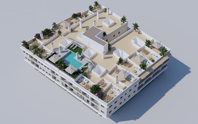 2 soveværelse Penthouse til salg i Algorfa med swimmingpool - € 189.000 (Ref: 9046571)