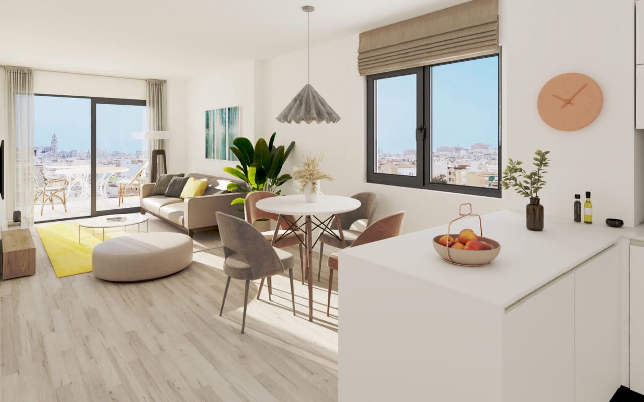 2 slaapkamer Appartement te koop in Malaga stad met zwembad - € 528.000 (Ref: 9046650)
