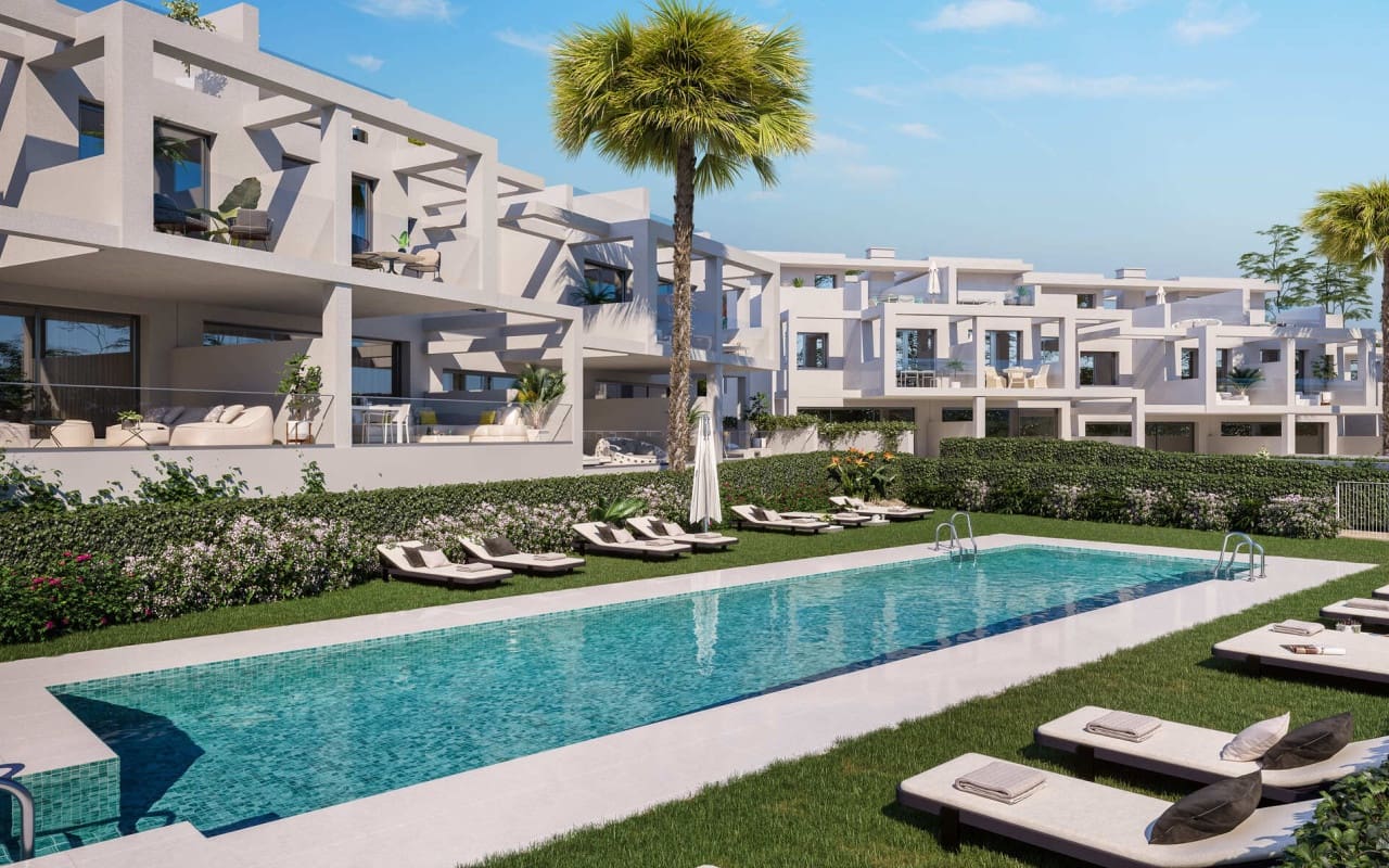 3 soveværelse Byhus til salg i Manilva med swimmingpool - € 595.000 (Ref: 9046664)