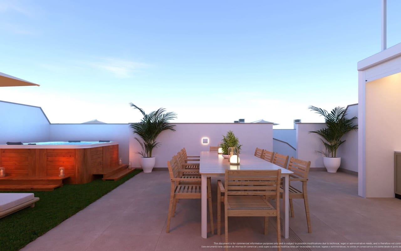 2 quarto Casa em Banda para venda em Torre de la Horadada com piscina - 385 000 € (Ref: 9050122)