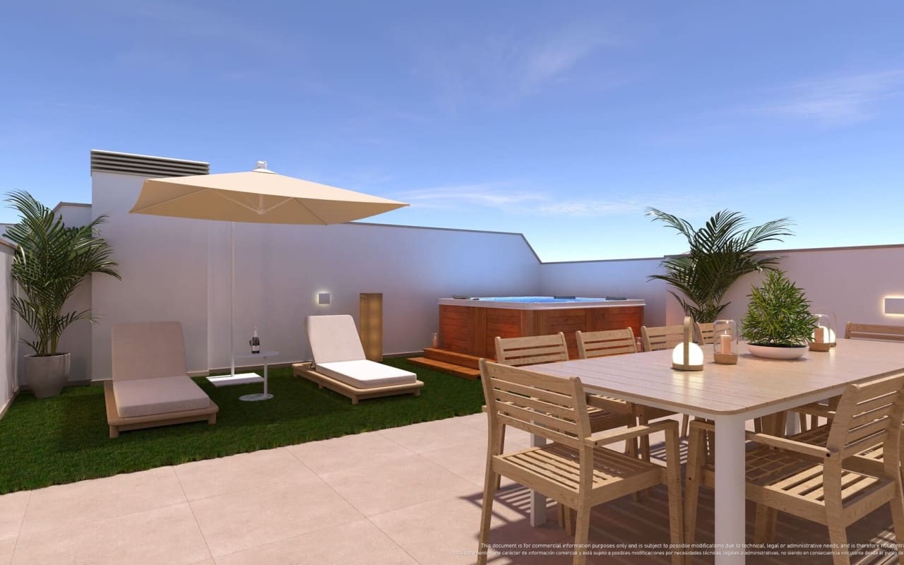 2 quarto Casa em Banda para venda em Torre de la Horadada com piscina - 385 000 € (Ref: 9050122)