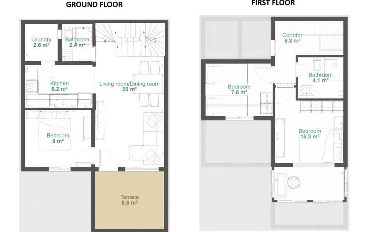 3 bedroom Townhouse for sale in Orihuela with pool - € 279,000 (Ref: 9053638)