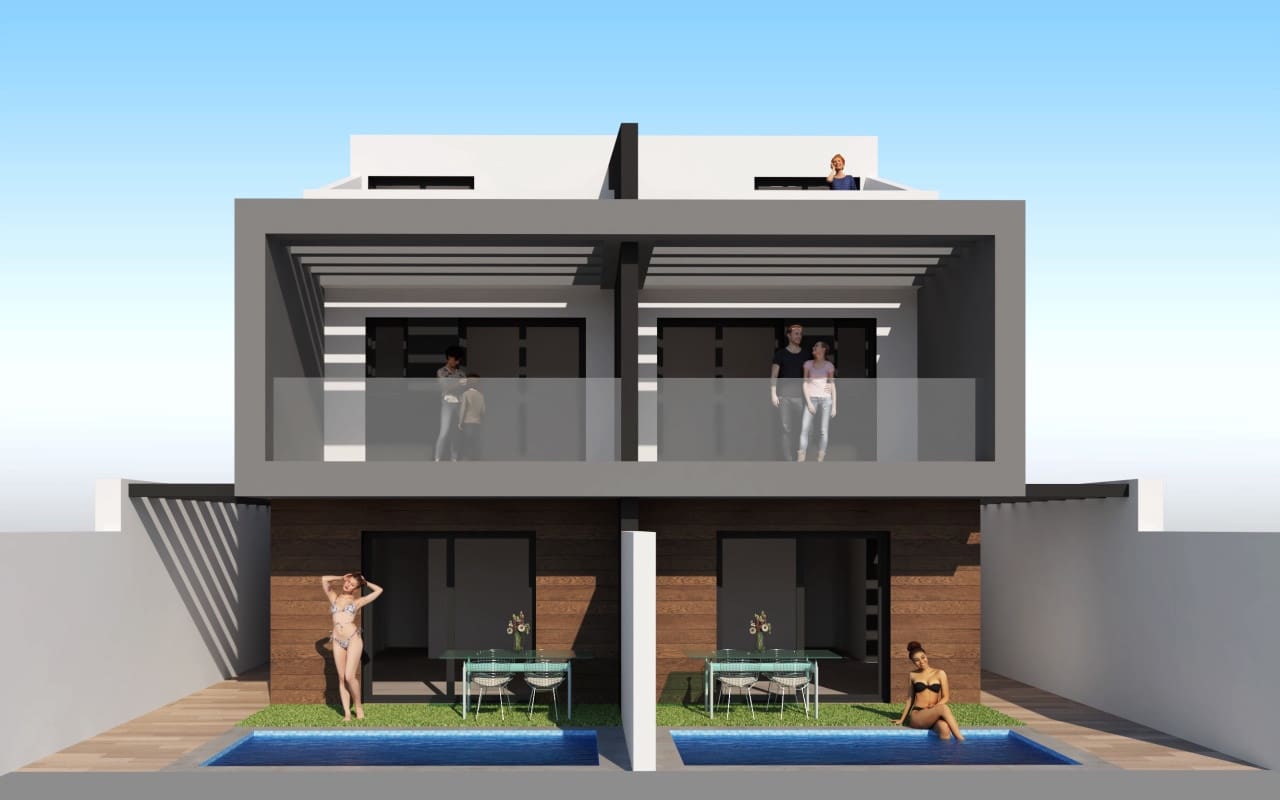 3 chambre Maison de Ville à vendre à Santiago de la Ribera - 400 000 € (Ref: 9084492)