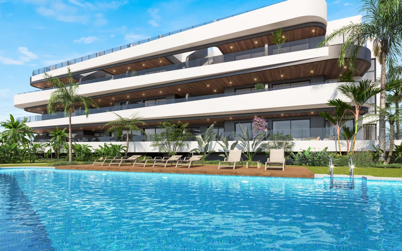 2 soveværelse Penthouse til salg i Los Alcazares med swimmingpool - € 369.000 (Ref: 9084557)