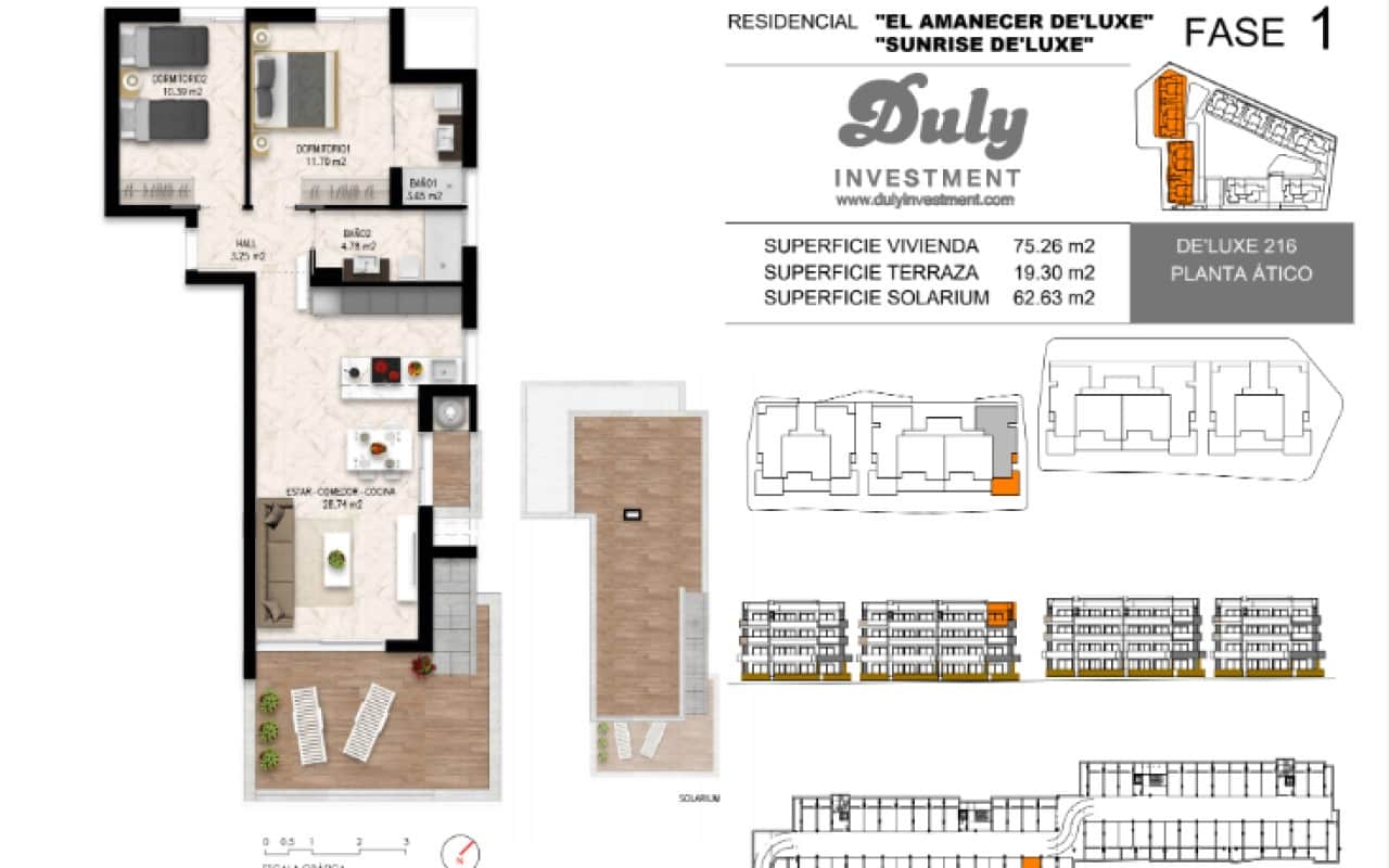 2 soverom Penthouse til salgs i Playa Flamenca med svømmebasseng - € 595 000 (Ref: 9136187)