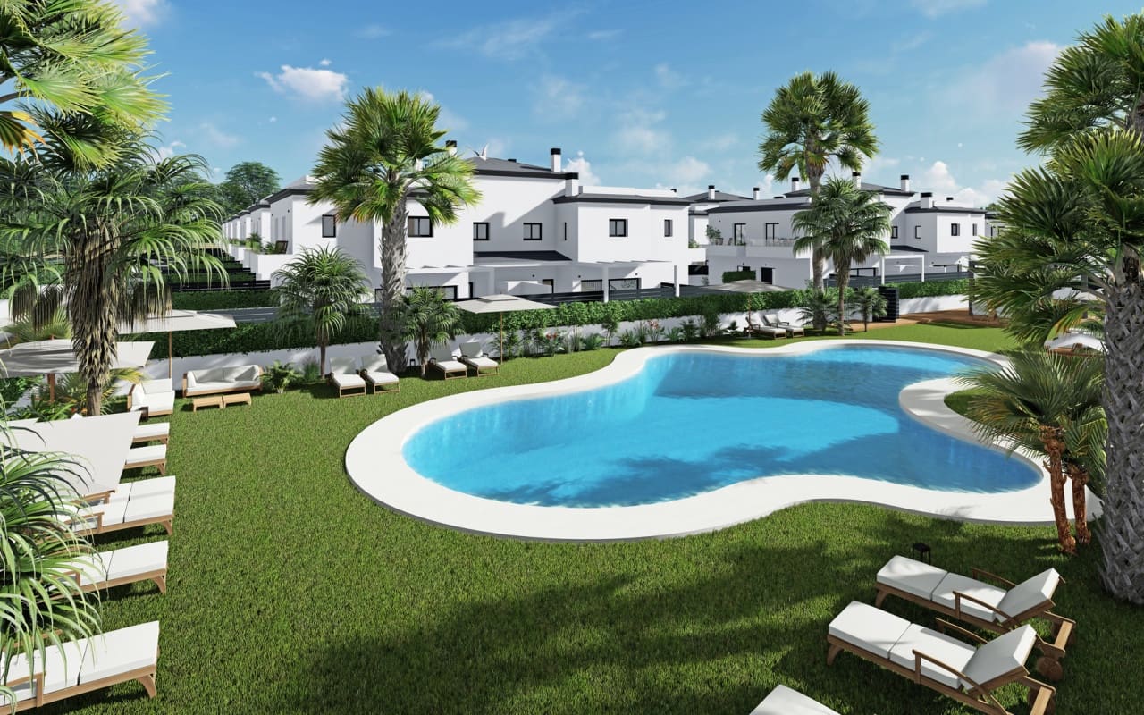 3 soveværelse Byhus til salg i Gran Alacant med swimmingpool - € 350.000 (Ref: 9304677)