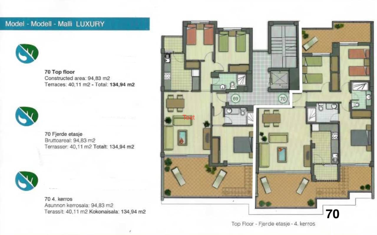 3 camera da letto Attico in vendita in Orihuela Costa con piscina - 359.000 € (Rif: 9394431)