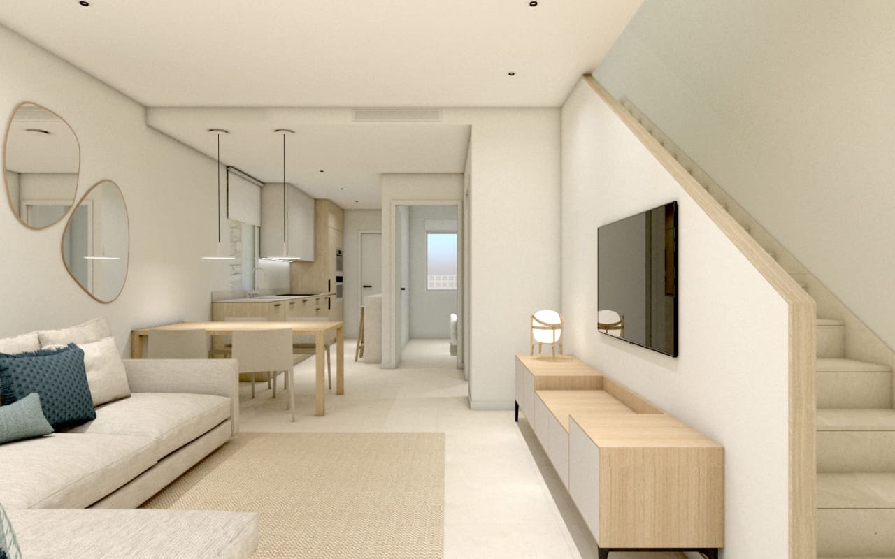 2 chambre Maison de Ville à vendre à Torre de la Horadada avec piscine - 375 000 € (Ref: 9396308)