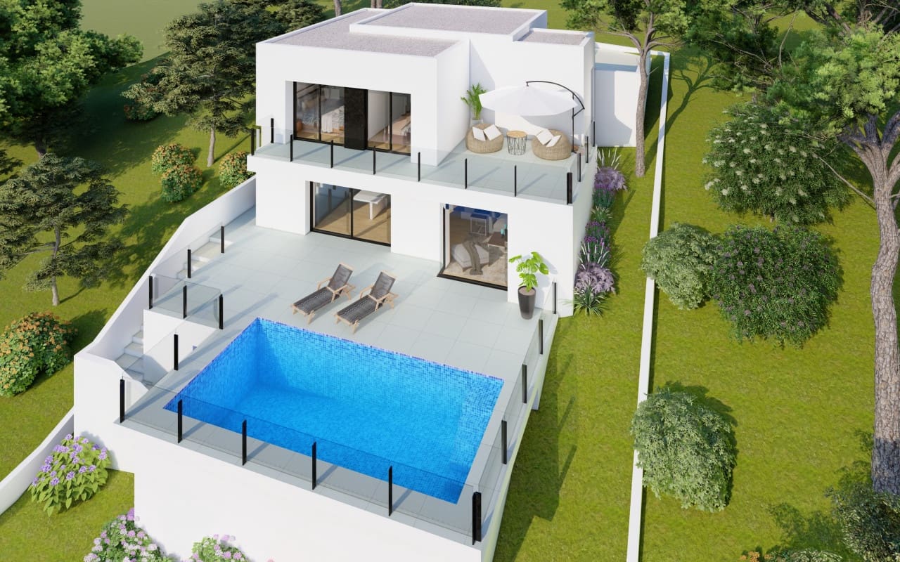 2 makuuhuone Huvila myytävänä paikassa Cumbre del Sol mukana uima-altaan - 739 000 € (Ref: 9438607)