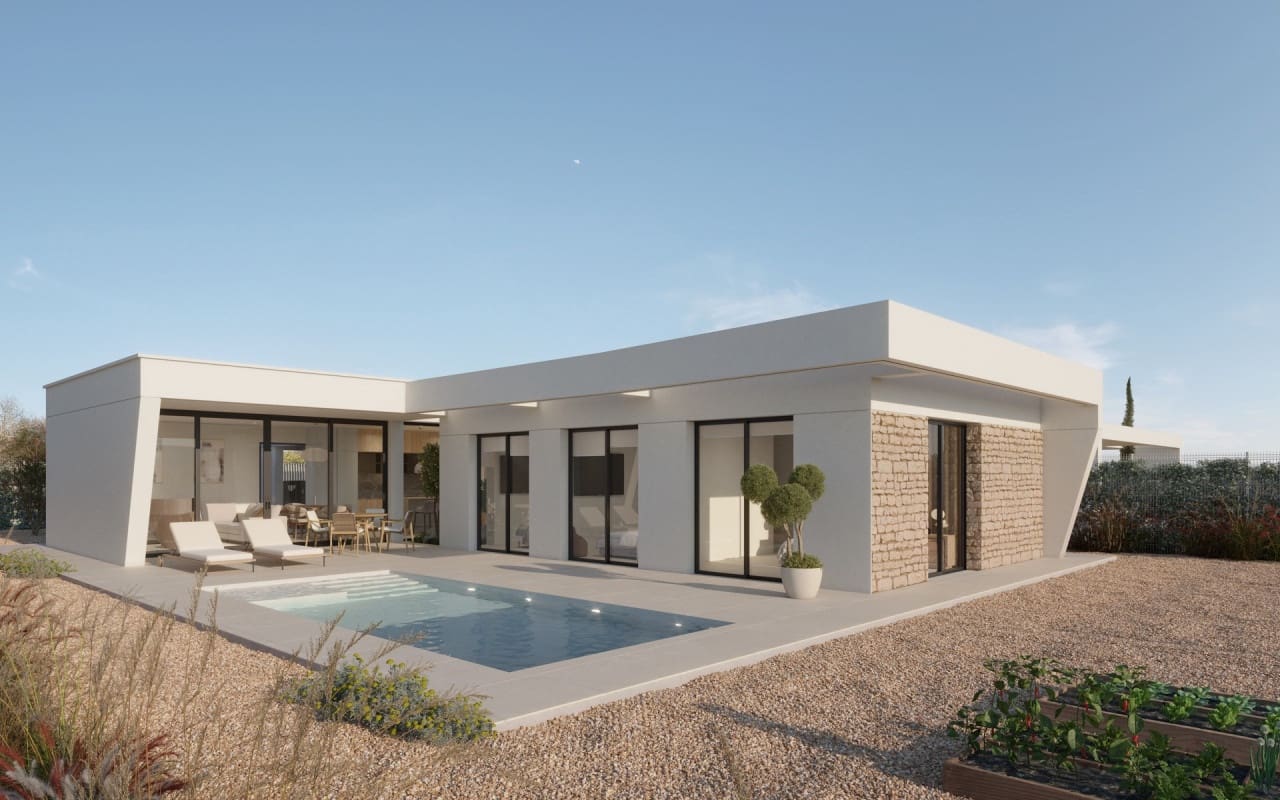 3 Zimmer Villa zu verkaufen in Fuente Alamo de Murcia mit Pool - 475.420 € (Ref: 9449749)