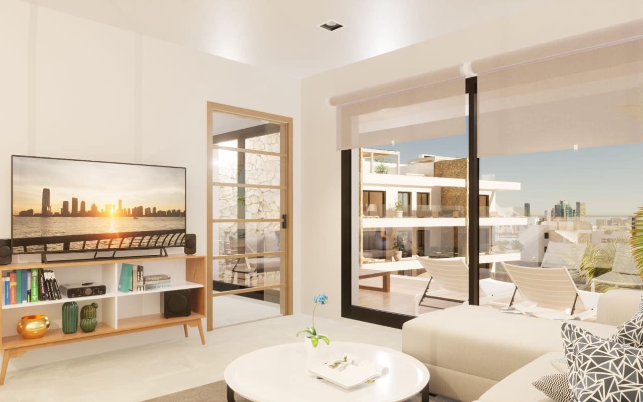 2 bedroom Penthouse for sale in Finestrat with pool - € 425,000 (Ref: 9500055)