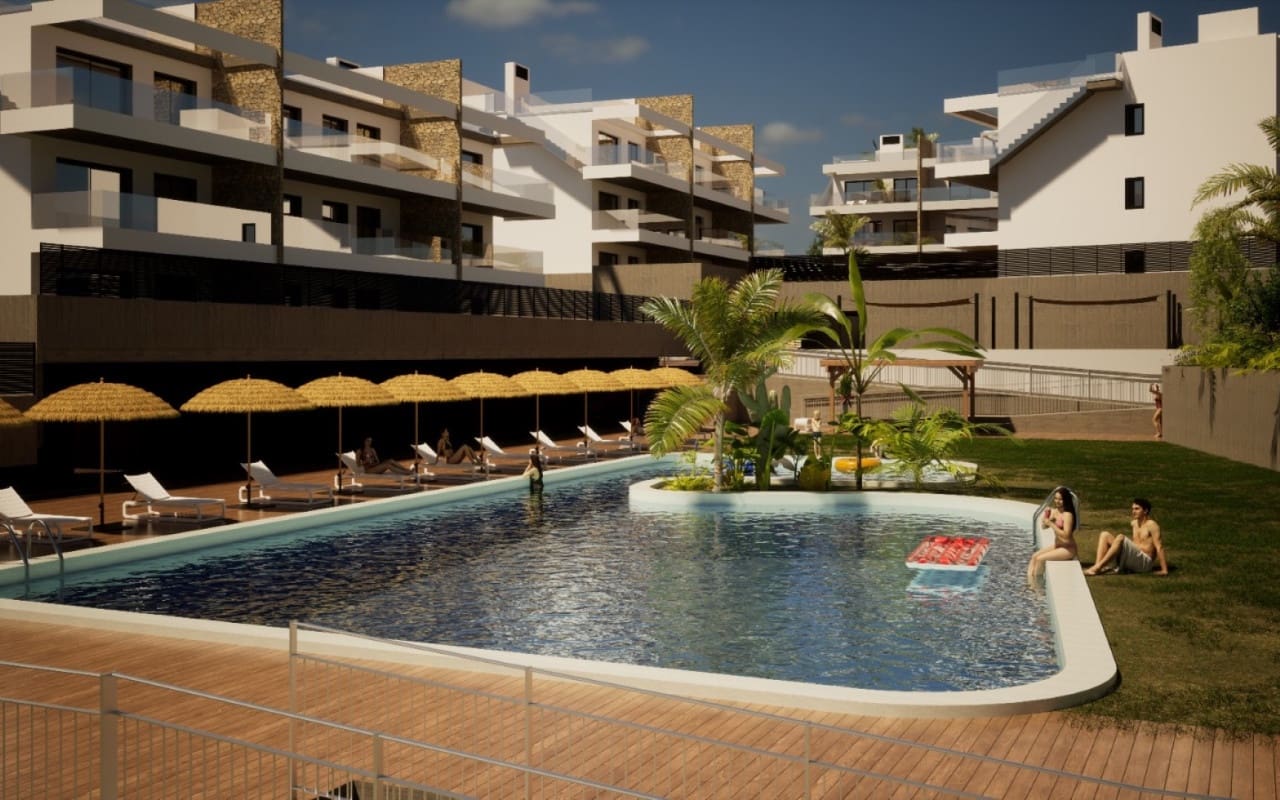 2 bedroom Penthouse for sale in Finestrat with pool - € 425,000 (Ref: 9500055)