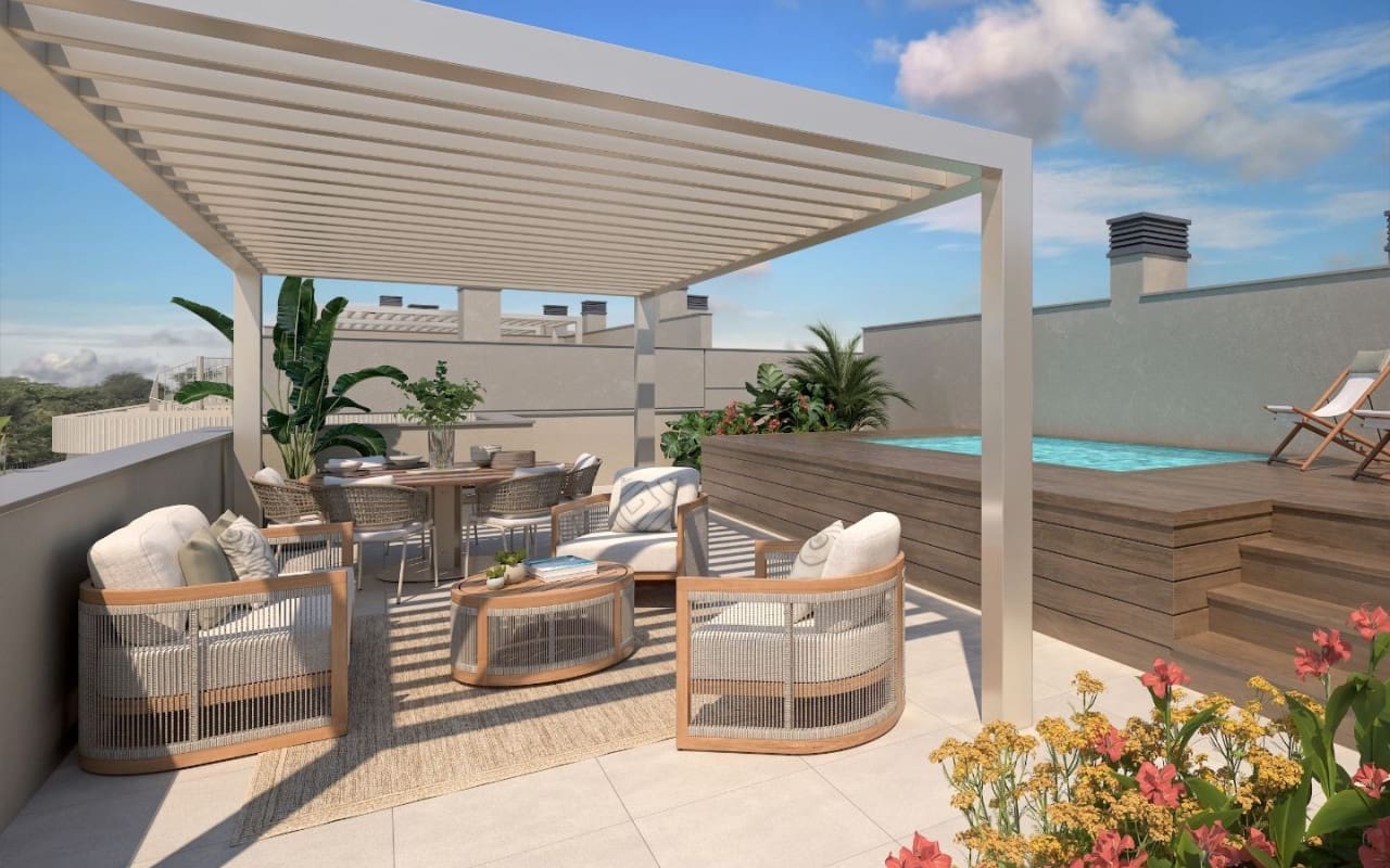 Apartamento de 2 habitaciones en Estepona en venta con piscina - 668.000 € (Ref: 9558945)