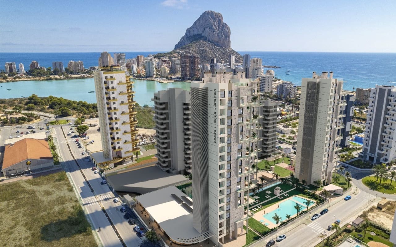 2 soveværelse Lejlighed til salg i Calpe / Calp med swimmingpool - € 420.000 (Ref: 9572126)