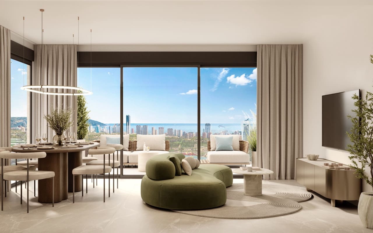 2 bedroom Apartment for sale in Finestrat with pool - € 450,000 (Ref: 9606596)