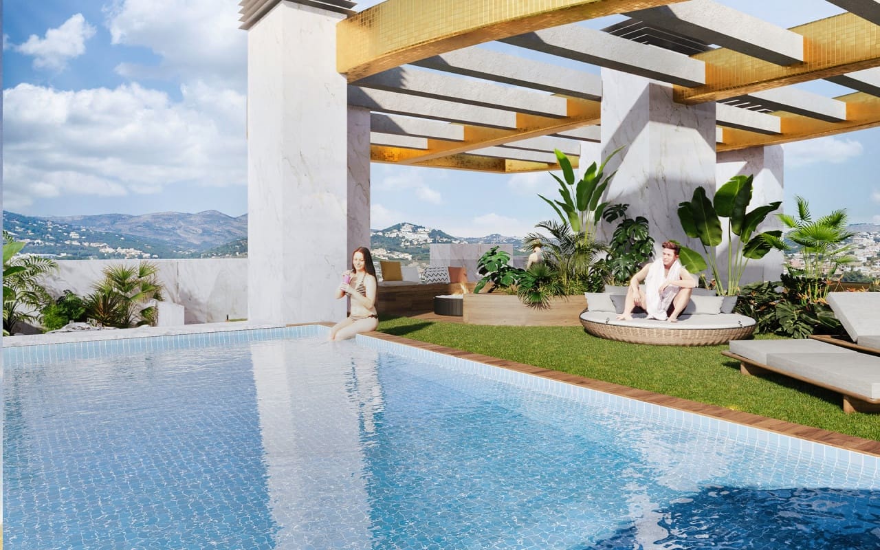 3 sovrum Strandlägenhet till salu i Calpe / Calp med pool - 625 000 € (Ref: 9626343)