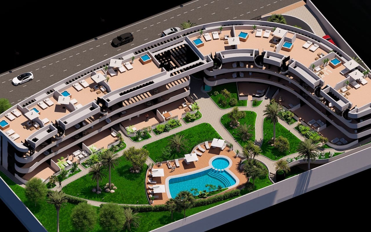2 soverom Penthouse til salgs i Los Alcazares med svømmebasseng - € 369 900 (Ref: 9726910)
