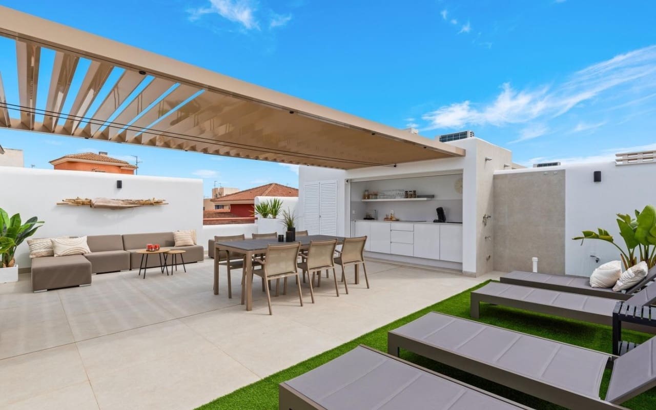 2 sovrum Takvåning till salu i Santiago de la Ribera med pool - 372 000 € (Ref: 9793139)