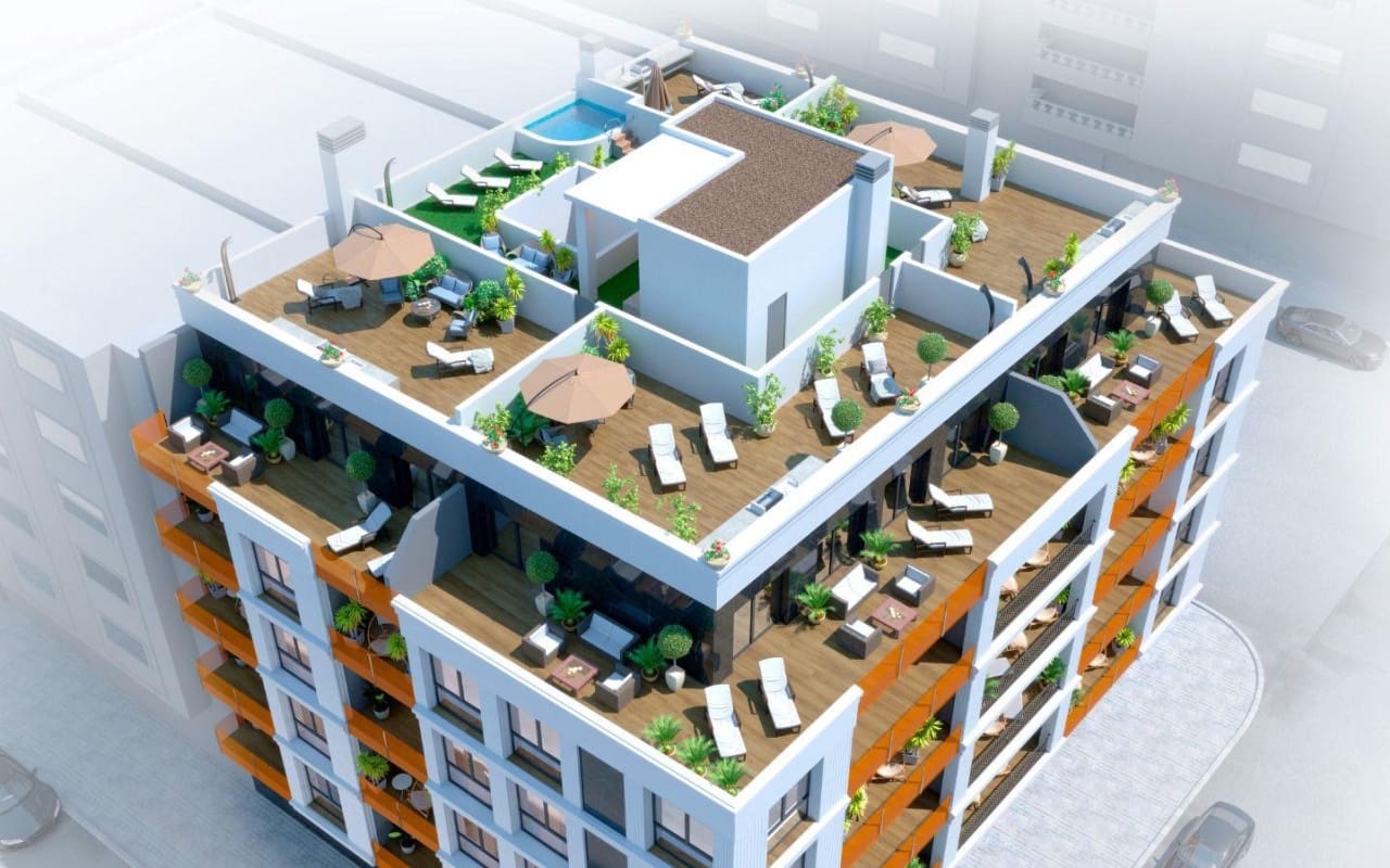 2 sypialnia Penthouse na sprzedaż w Torrevieja z basenem - 349 000 € (Ref: 9843757)